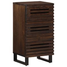 Buffet marron 40x34x75 cm bois massif de manguier