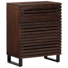 Buffet marron 60x34x75 cm bois massif de manguier