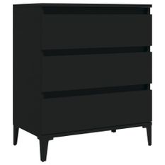 Buffet Noir 60x35x70 cm Bois d'ingénierie