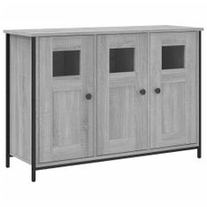 Buffet sonoma gris 100x35x70 cm bois d'ingénierie