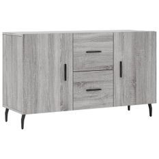 Buffet sonoma gris 100x36x60 cm bois d'ingénierie