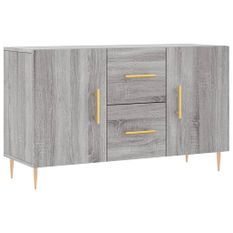 Buffet sonoma gris 100x36x60 cm bois d'ingénierie