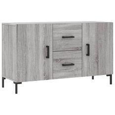 Buffet sonoma gris 100x36x60 cm bois d'ingénierie
