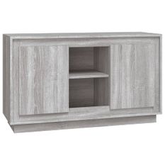 Buffet sonoma gris 102x35x60 cm bois d'ingénierie