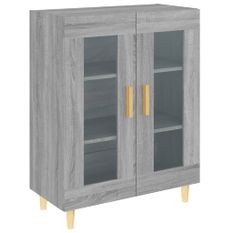 Buffet Sonoma gris 69,5x34x90 cm Bois d'ingénierie