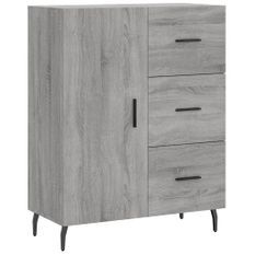 Buffet sonoma gris 69,5x34x90 cm bois d'ingénierie