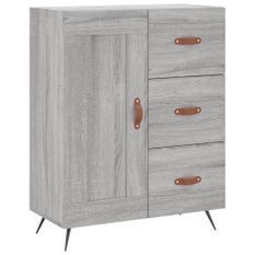 Buffet sonoma gris 69,5x34x90 cm bois d'ingénierie