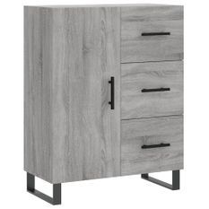 Buffet sonoma gris 69,5x34x90 cm bois d'ingénierie