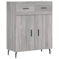 Buffet sonoma gris 69,5x34x90 cm bois d'ingénierie