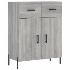 Buffet sonoma gris 69,5x34x90 cm bois d'ingénierie