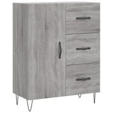 Buffet sonoma gris 69,5x34x90 cm bois d'ingénierie