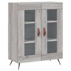 Buffet sonoma gris 69,5x34x90 cm bois d'ingénierie