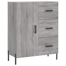 Buffet sonoma gris 69,5x34x90 cm bois d'ingénierie