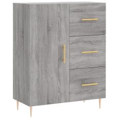 Buffet sonoma gris 69,5x34x90 cm bois d'ingénierie