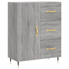 Buffet sonoma gris 69,5x34x90 cm bois d'ingénierie