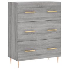 Buffet sonoma gris 69,5x34x90 cm bois d'ingénierie