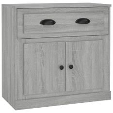 Buffet sonoma gris 70x35,5x67,5 cm bois d'ingénierie