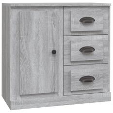 Buffet sonoma gris 70x35,5x67,5 cm bois d'ingénierie