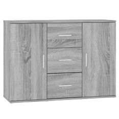 Buffet Sonoma gris 91x29,5x65 cm Bois d'ingénierie