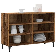 Buffet vieux bois 103,5x35x70 cm bois d'ingénierie