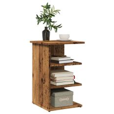 Buffet vieux bois 35x35x55 cm bois d'ingénierie