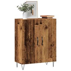 Buffet vieux bois 69,5x34x90 cm bois d'ingénierie
