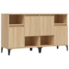 Buffets 2 pcs chêne sonoma 60x35x70 cm bois d'ingénierie