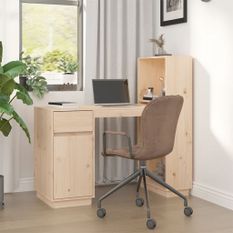 Bureau 110x53x117 cm Bois massif de pin