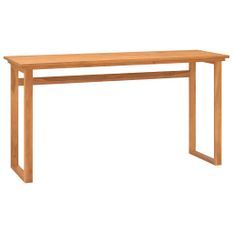 Bureau 120x45x75 cm Bois de teck solide 2