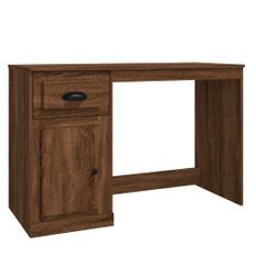 Bureau avec tiroir chêne marron 115x50x75 cm bois d'ingénierie