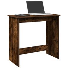 Bureau chêne fumé 80x40x75 cm bois d'ingénierie