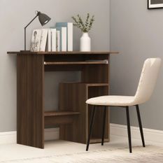 Bureau Chêne marron 80x45x74 cm Bois d'ingénierie