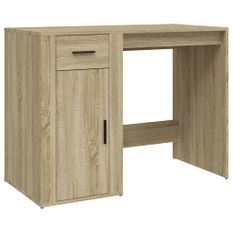 Bureau Chêne sonoma 100x49x75 cm Bois d'ingénierie