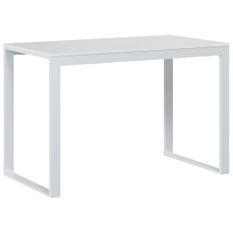 Bureau d'ordinateur Blanc 110x60x73 cm