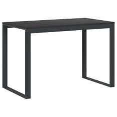 Bureau d'ordinateur Noir 110x60x73 cm