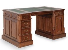 Bureau en bois massif d'acajou KERLEN