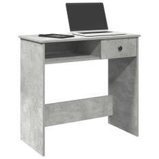 Bureau Gris béton 80x40x75 cm