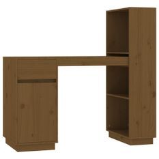 Bureau Marron miel 110x53x117 cm Bois massif de pin