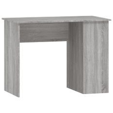 Bureau sonoma gris 100x55x75 cm bois d'ingénierie