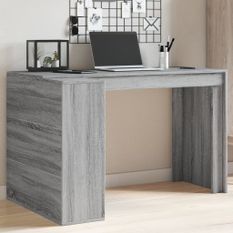 Bureau sonoma gris 123,5x73,5x75 cm bois d'ingénierie