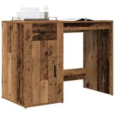 Bureau vieux bois 100x49x75 cm bois d'ingénierie