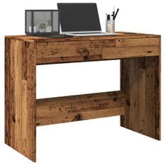 Bureau vieux bois 101x50x76,5 cm bois d'ingénierie