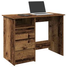 Bureau vieux bois 102x50x75 cm bois d'ingénierie