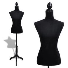 Buste de couture Mannequin de Femme Noir