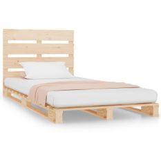 Cadre de lit 90x190 cm Bois de pin massif Simple