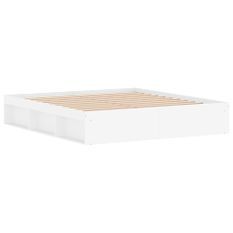 Cadre de lit blanc 180x200 cm super king