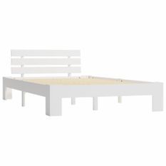 Lit Blanc Bois de pin massif 120 x 200 cm 3