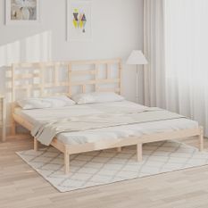 Cadre de lit bois massif 180x200 cm super king