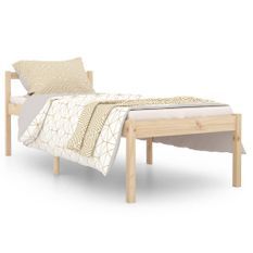 Lit Bois massif 75x190 cm Petit simple