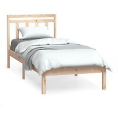Lit Bois massif 75x190 cm Petit simple 3